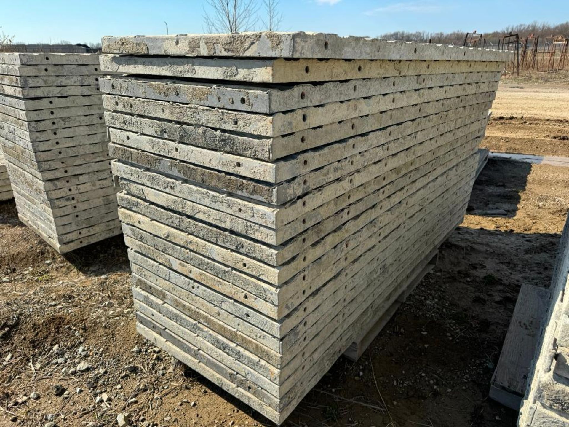 (20) 36" x 8' Textured Brick Aluminum Concrete Forms - Image 3 of 5