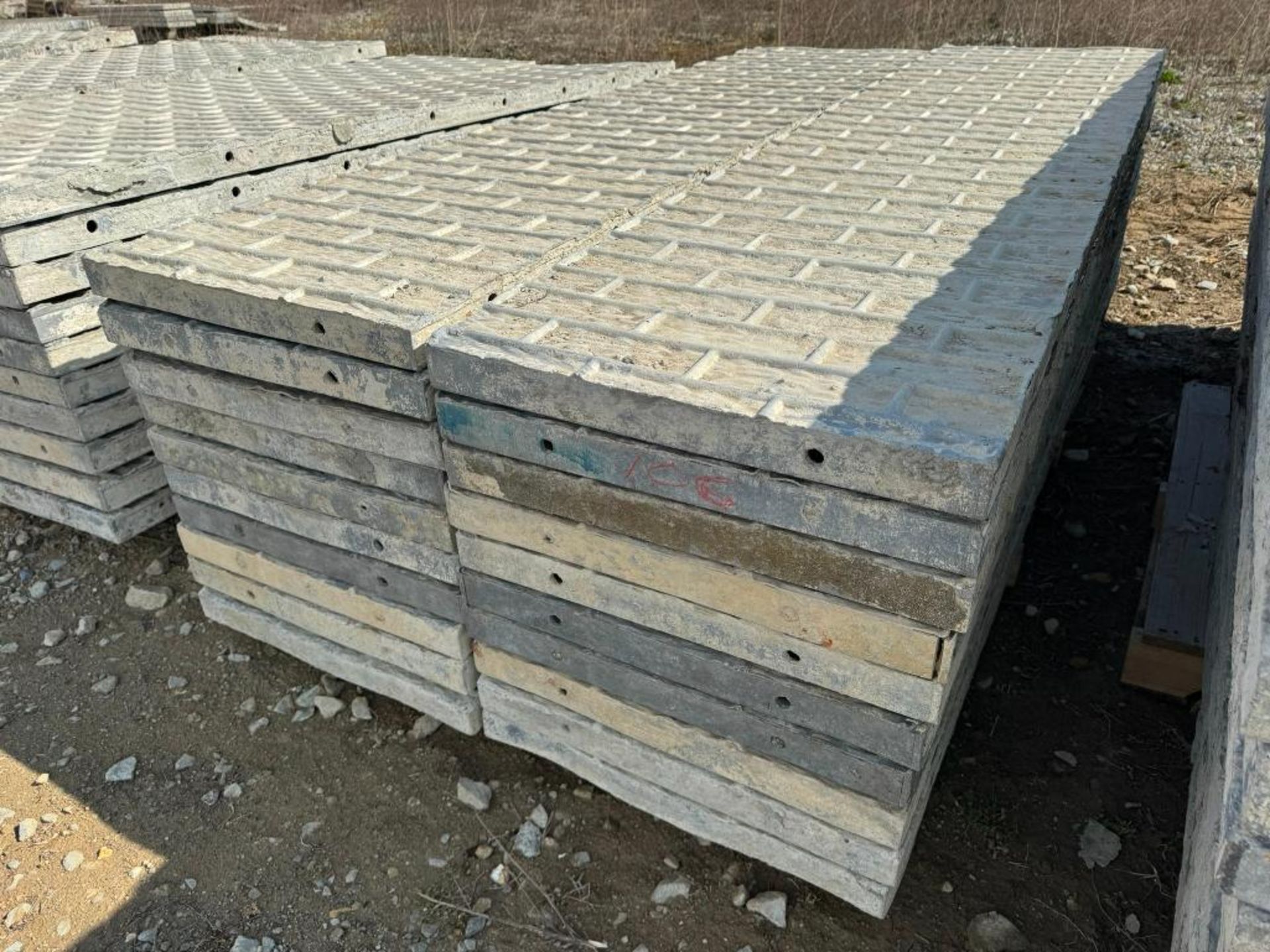 (20) 24" x 8' Textured Brick Aluminum Concrete Forms