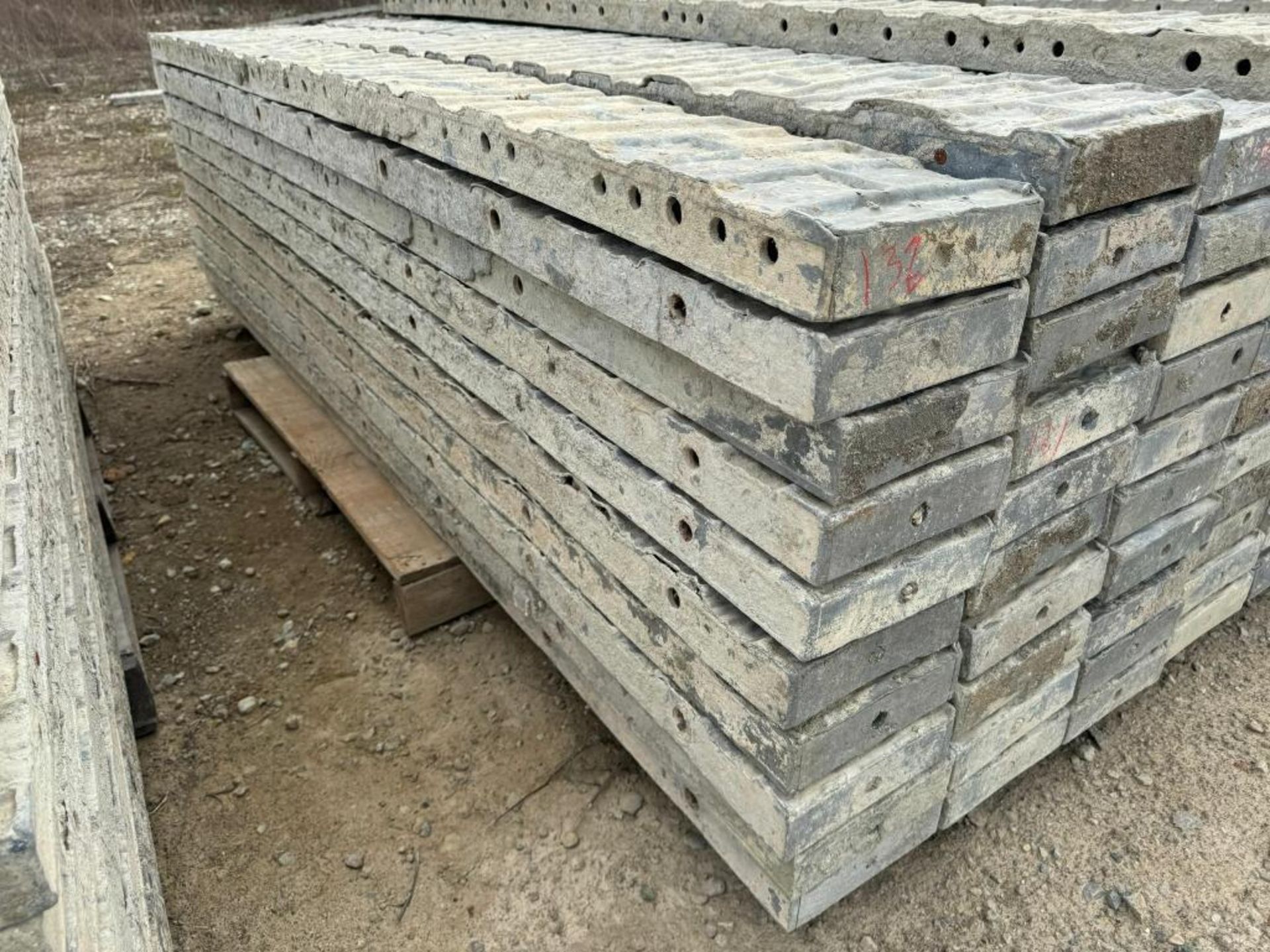 (10) 8" x 8' Textured Brick Aluminum Concrete Forms
