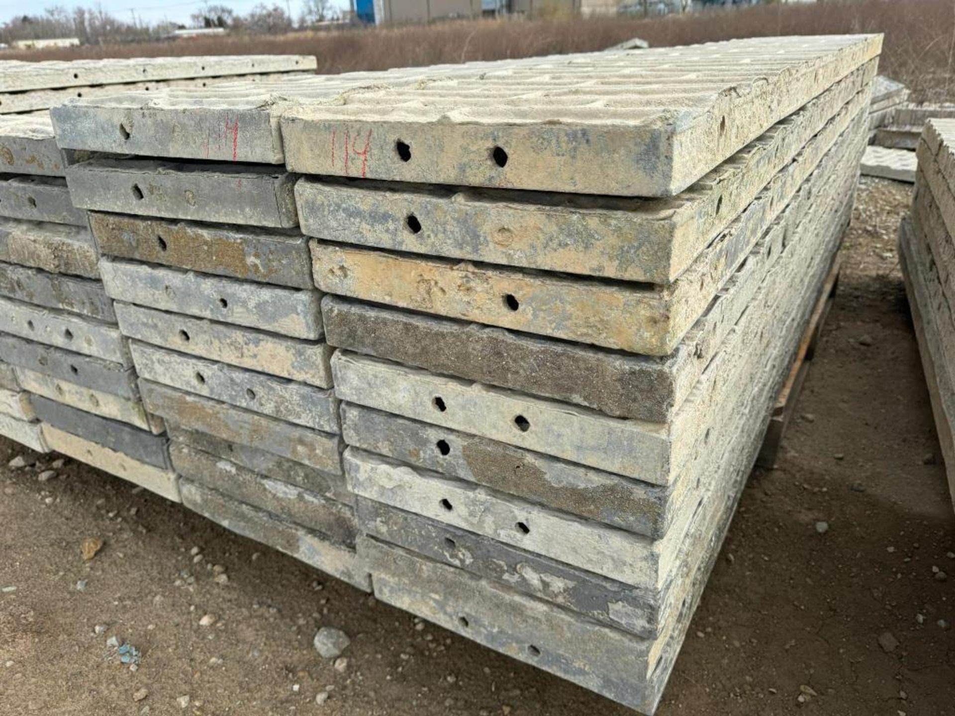(20) 16" x 8' Textured Brick Aluminum Concrete Forms