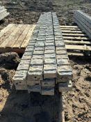 (12) 4" x 9' Textured Brick Aluminum Concrete Forms