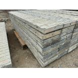 (10) 12" x 8' Textured Brick Aluminum Concrete Forms