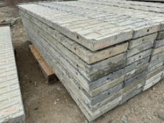 (10) 12" x 8' Textured Brick Aluminum Concrete Forms