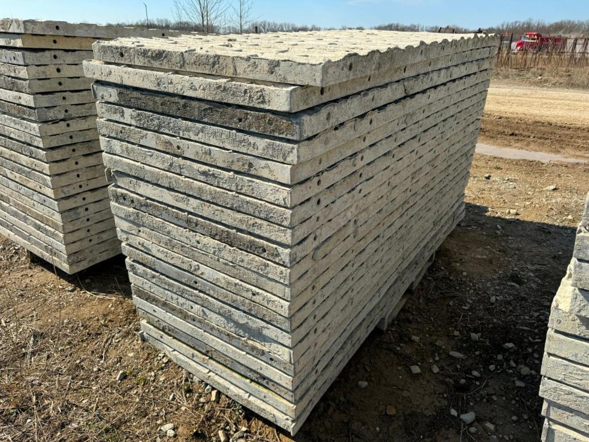 (20) 36" x 8' Textured Brick Aluminum Concrete Forms - Image 3 of 5