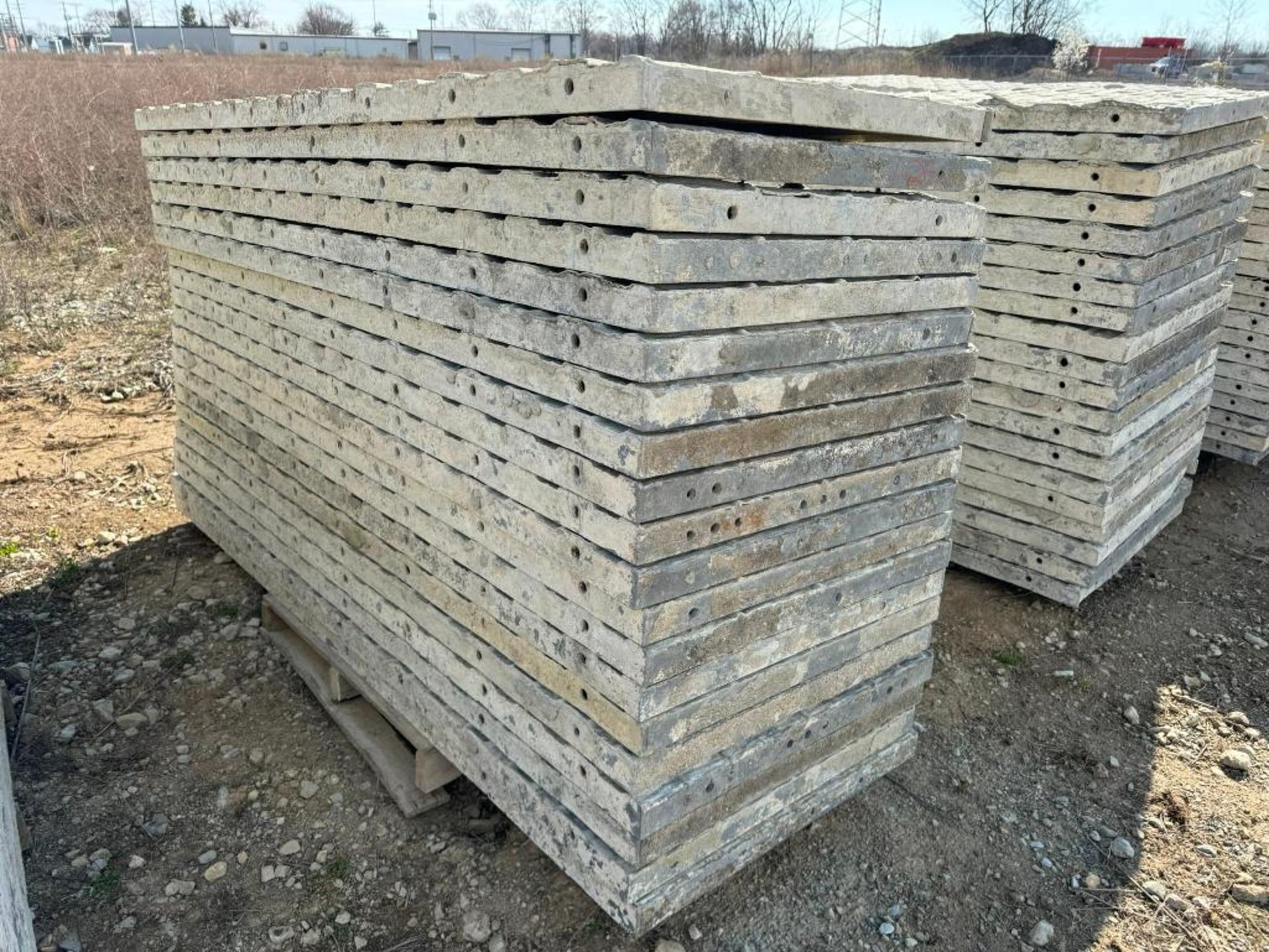 (20) 32" x 8' Textured Brick Aluminum Concrete Forms - Image 2 of 5
