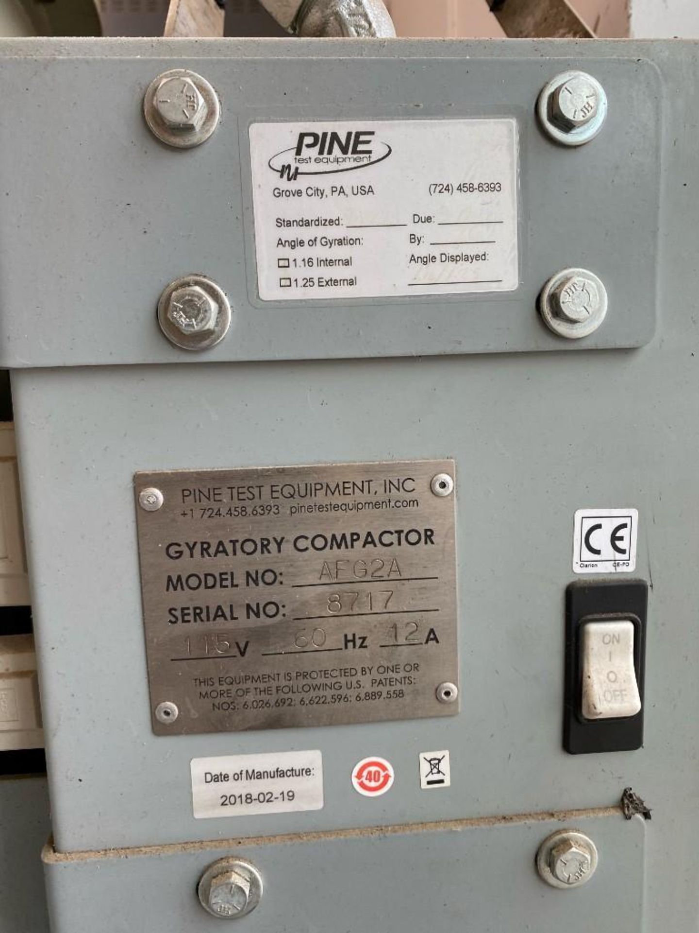 2021 Pine Gyratory Compactor AFG2A Asphalt Compactor - Image 3 of 19