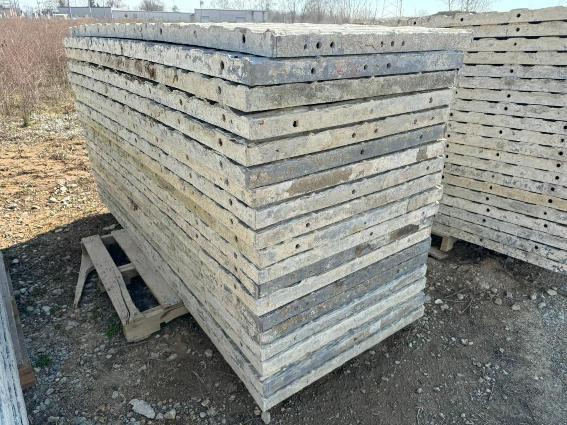 (19) 36" x 8' Textured Brick Aluminum Concrete Forms - Image 2 of 5
