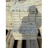 (25) 20" x 1' Textured Brick Aluminum Concrete Forms