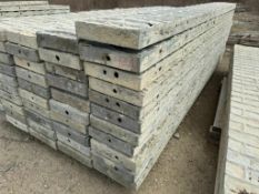 (21) 10" x 8' Textured Brick Aluminum Concrete Forms