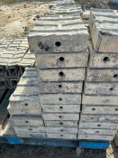 (30) 7" x 1' Textured Brick Aluminum Concrete Forms