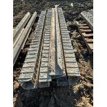 (9) 4" x 6" x 8' ISC Textured Brick Aluminum Concrete Forms