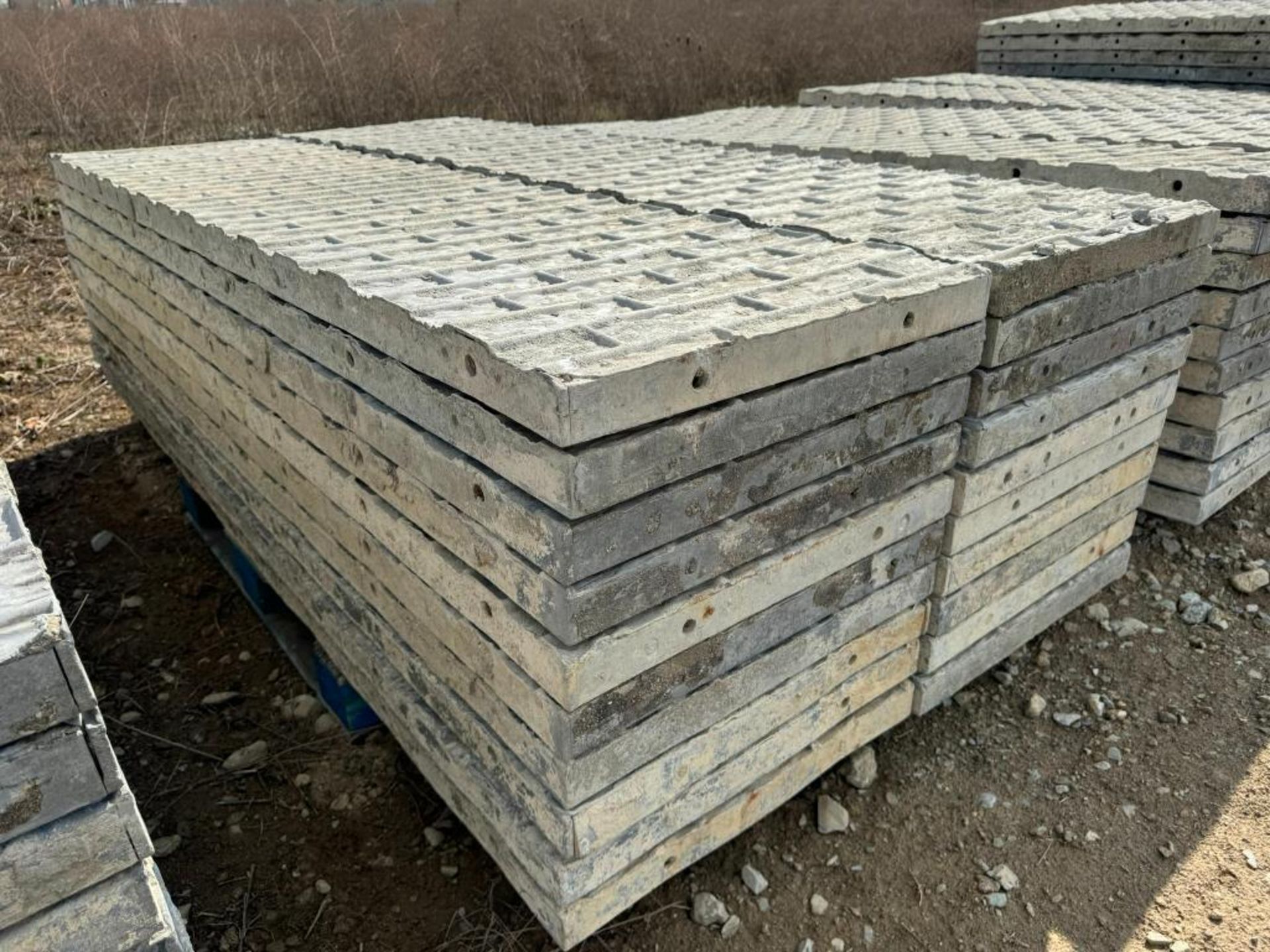 (20) 24" x 8' Textured Brick Aluminum Concrete Forms - Image 2 of 5