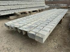 (8) 3" x 8' Textured Brick Aluminum Concrete Forms