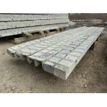 (8) 3" x 8' Textured Brick Aluminum Concrete Forms