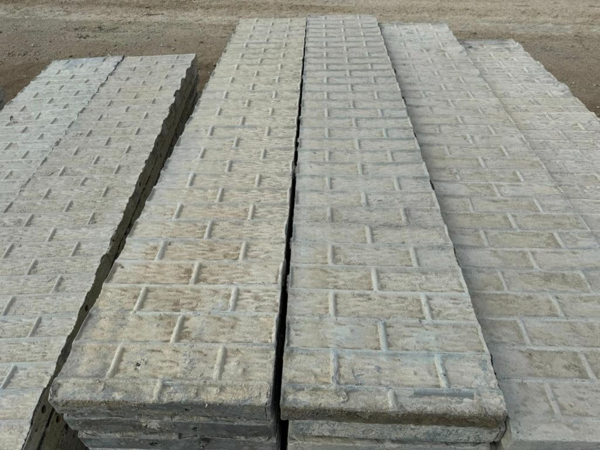 (20) 16" x 8' Textured Brick Aluminum Concrete Forms - Image 5 of 5