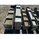(8) 8" x 4' Western Smooth Aluminum Concrete Forms