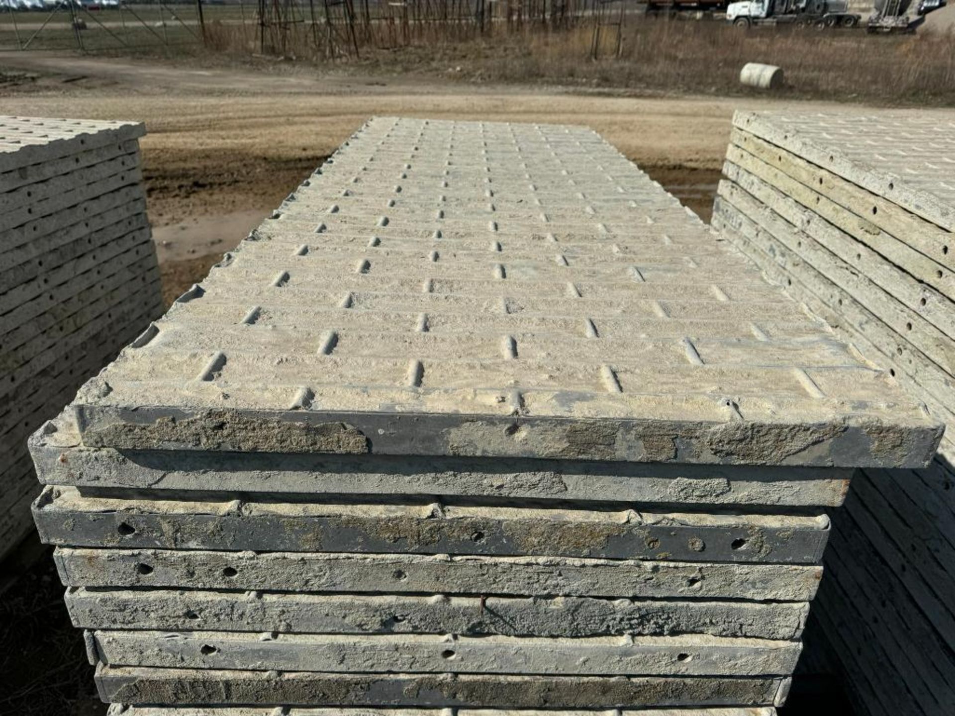(20) 36" x 8' Textured Brick Aluminum Concrete Forms - Image 5 of 5