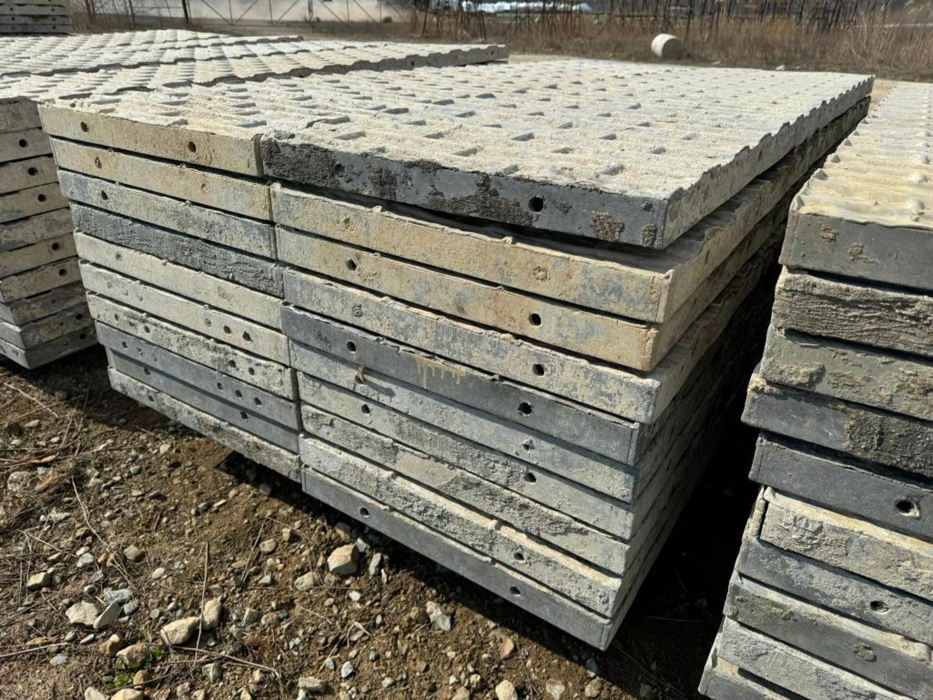 (20) 24" x 8' Textured Brick Aluminum Concrete Forms - Image 3 of 5