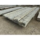 (15) 4" x 8' Textured Brick Aluminum Concrete Forms