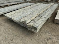 (15) 4" x 8' Textured Brick Aluminum Concrete Forms