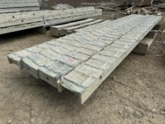 (4) 5" x 8' Textured Brick Aluminum Concrete Forms