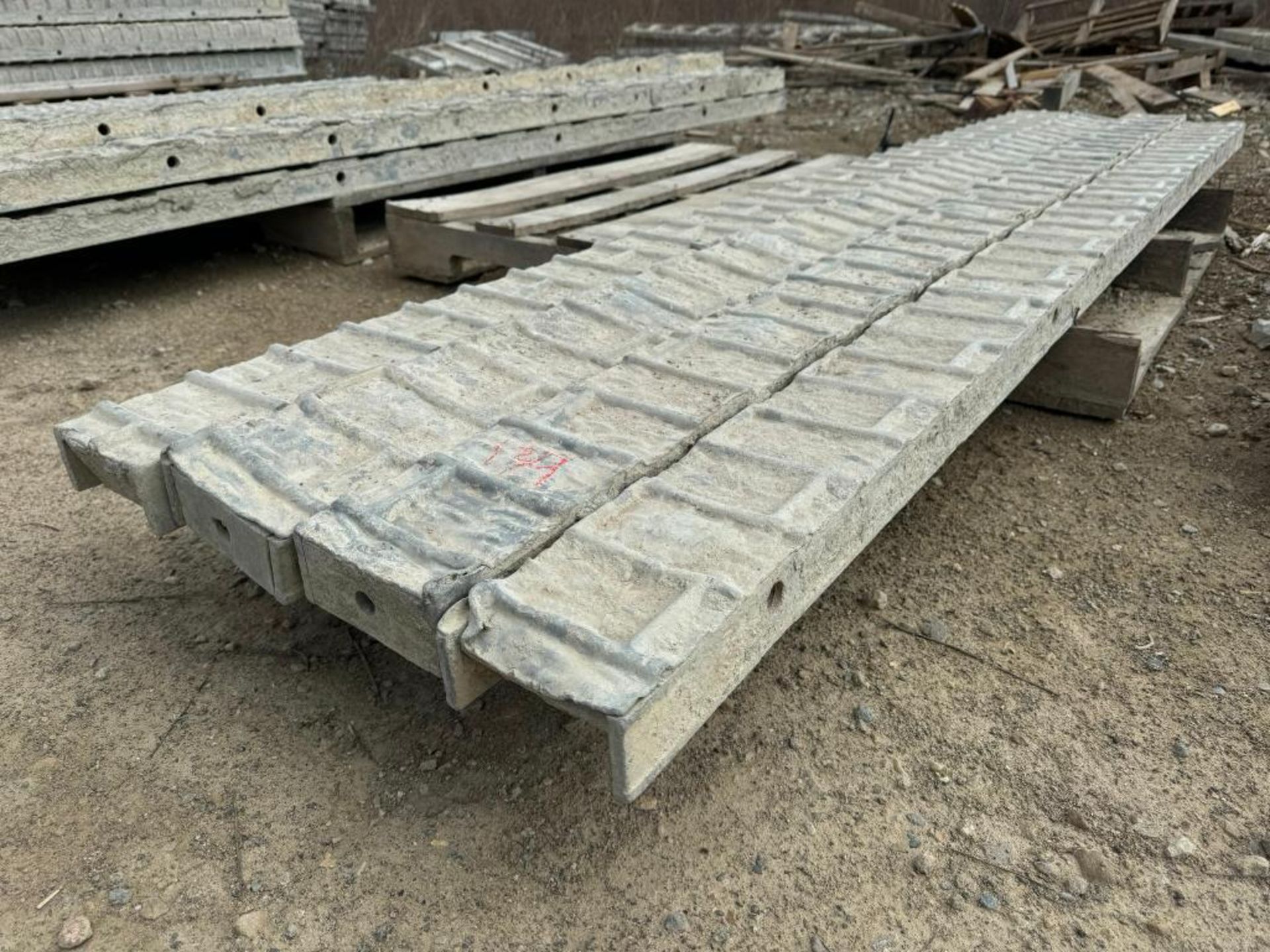 (4) 5" x 8' Textured Brick Aluminum Concrete Forms