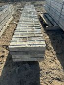 (4) 15" x 9' Textured Brick Aluminum Concrete Forms