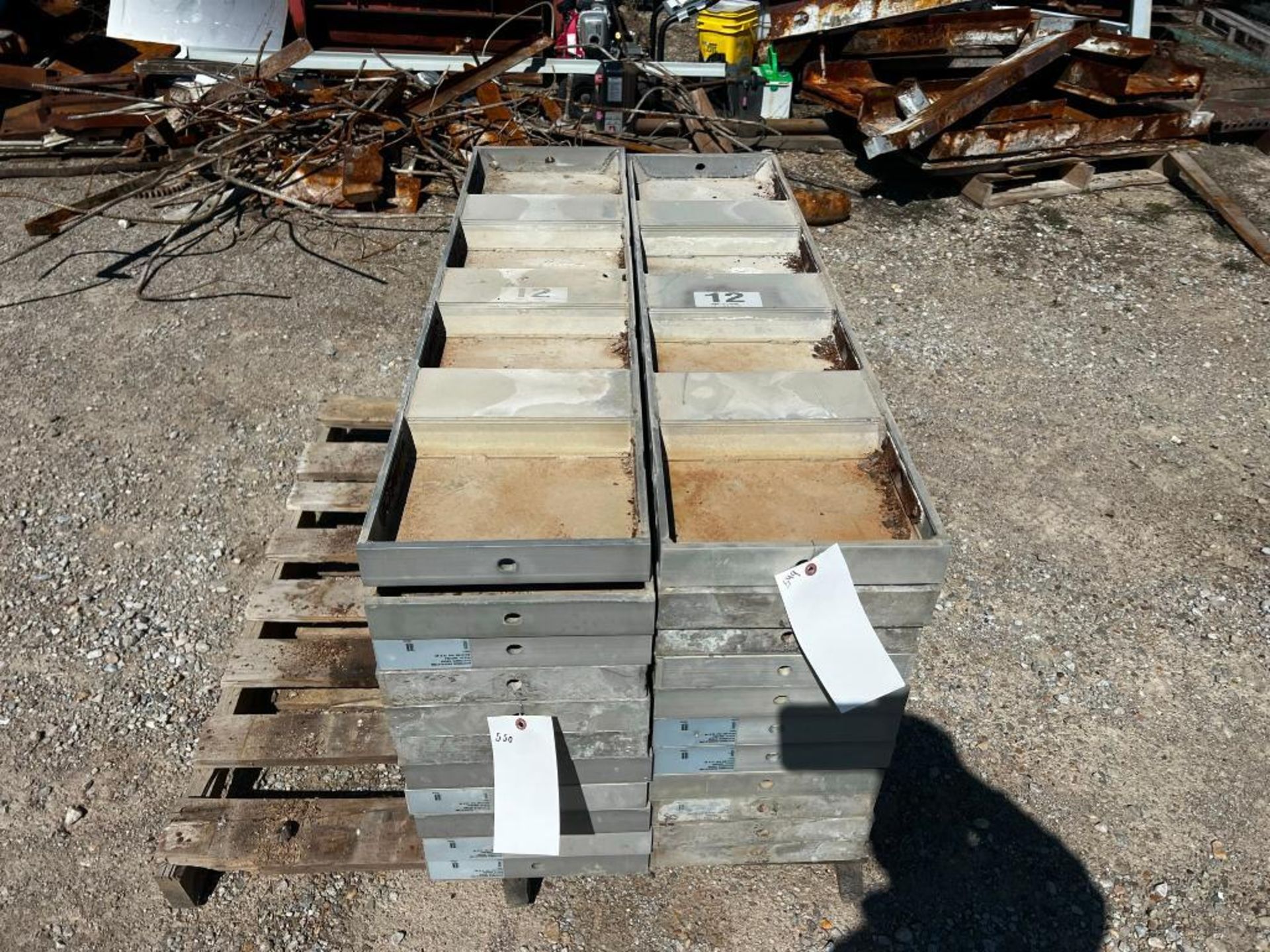 (11) 12" x 4' Western Smooth Aluminum Concrete Forms - Image 2 of 2