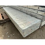 (3) 15" x 8' Textured Brick Aluminum Concrete Forms
