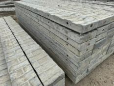 (10) 7" x 8' Textured Brick Aluminum Concrete Forms