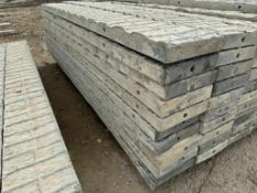 (10) 10" x 8' Textured Brick Aluminum Concrete Forms