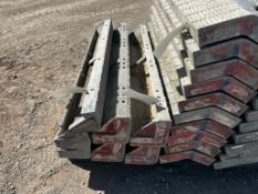 (11) 6" x 6" x 4' ISC Western Vertibrick Aluminum Concrete Forms