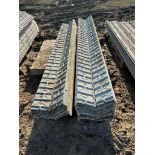 (16) 6" x 6" x 8' Hinge Corner Textured Brick Aluminum Concrete Forms