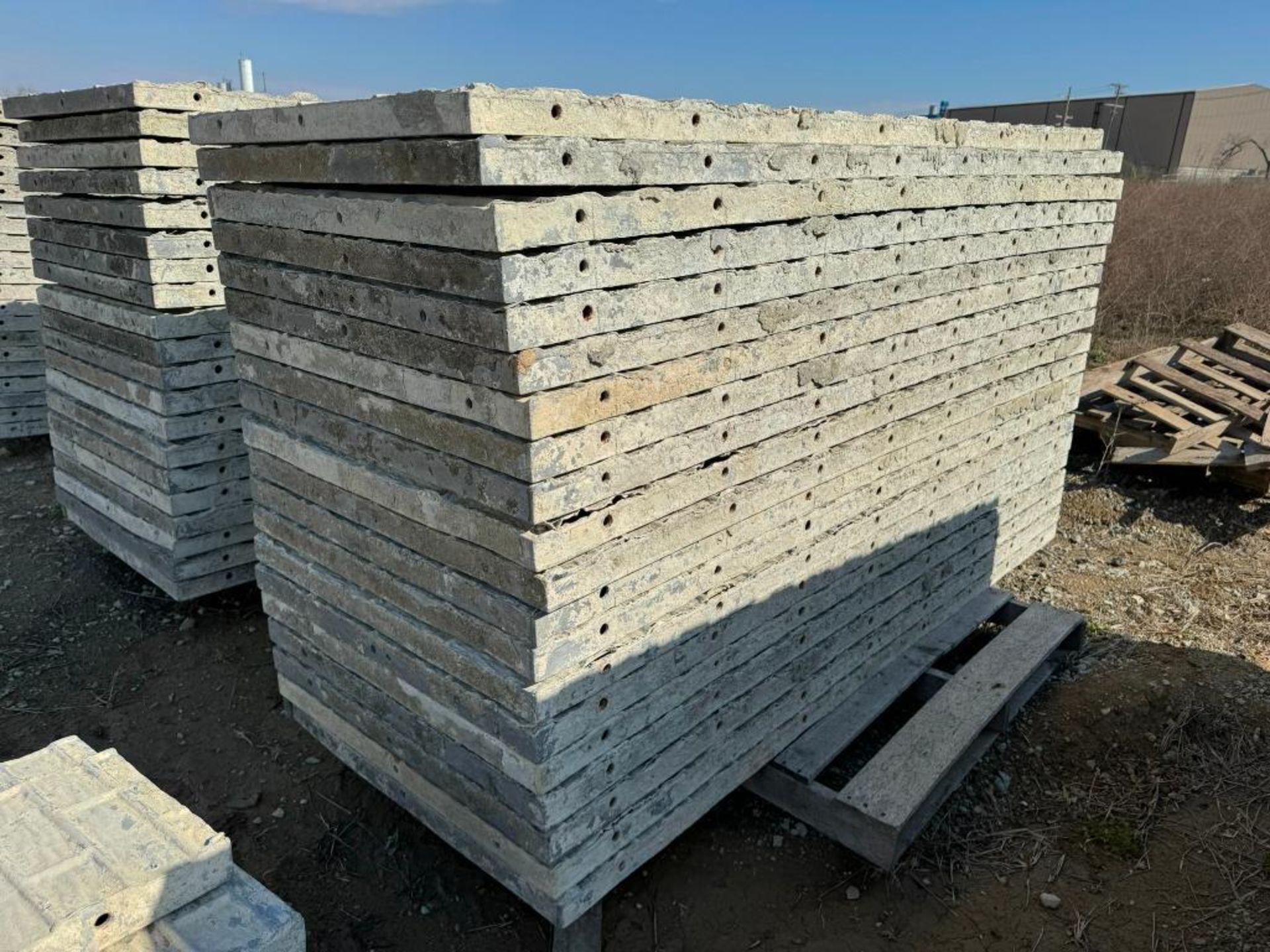 (20) 36" x 8' Textured Brick Aluminum Concrete Forms