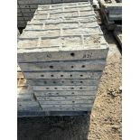 (25) 16" x 1' Textured Brick Aluminum Concrete Forms