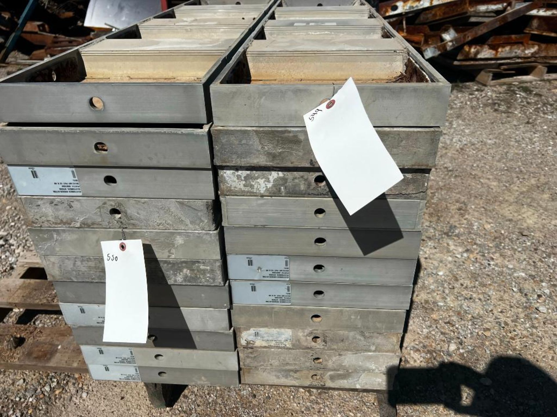 (11) 12" x 4' Western Smooth Aluminum Concrete Forms
