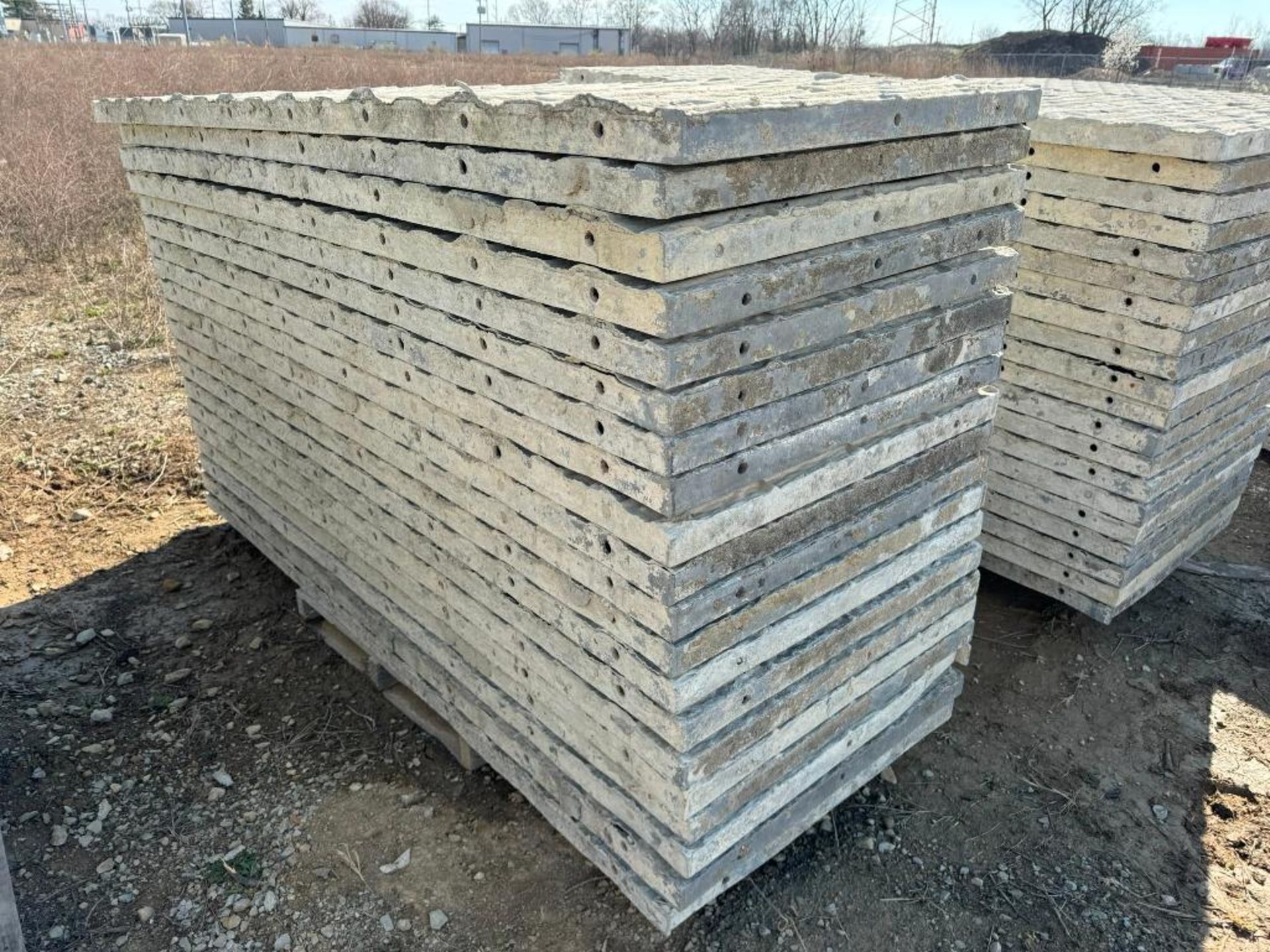 (20) 36" x 8' Textured Brick Aluminum Concrete Forms - Image 2 of 5