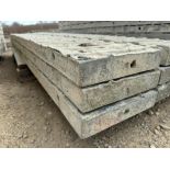 (3) 11" x 8' Textured Brick Aluminum Concrete Forms