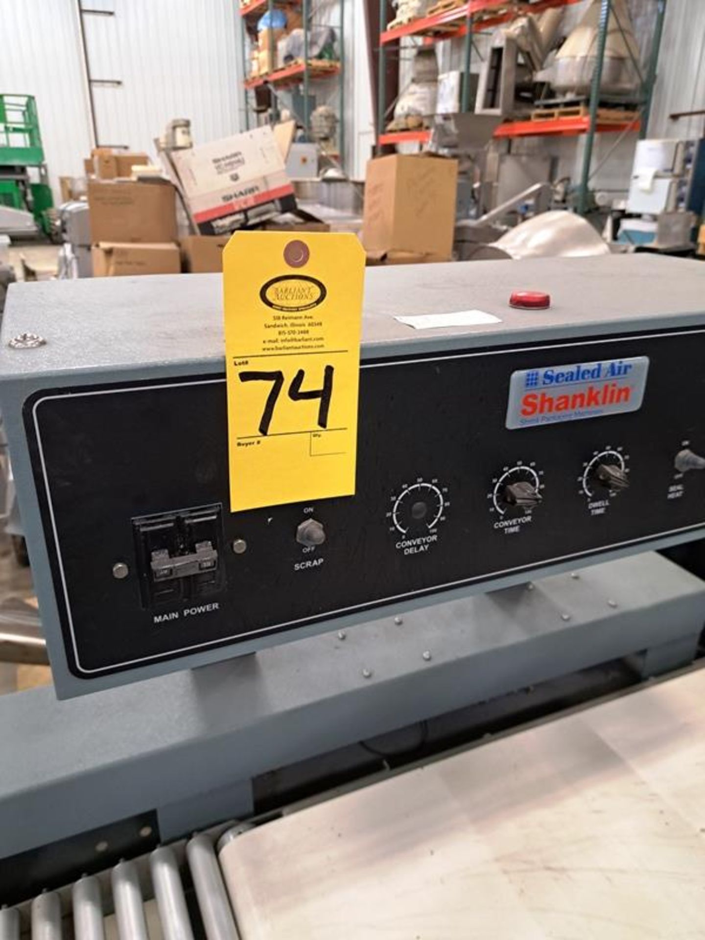 Shanklin Mdl. S24B Automatic "L" Bar Sealer, Ser. #S10022-01, 208 volts, 1 phase, manual controls, - Image 5 of 5