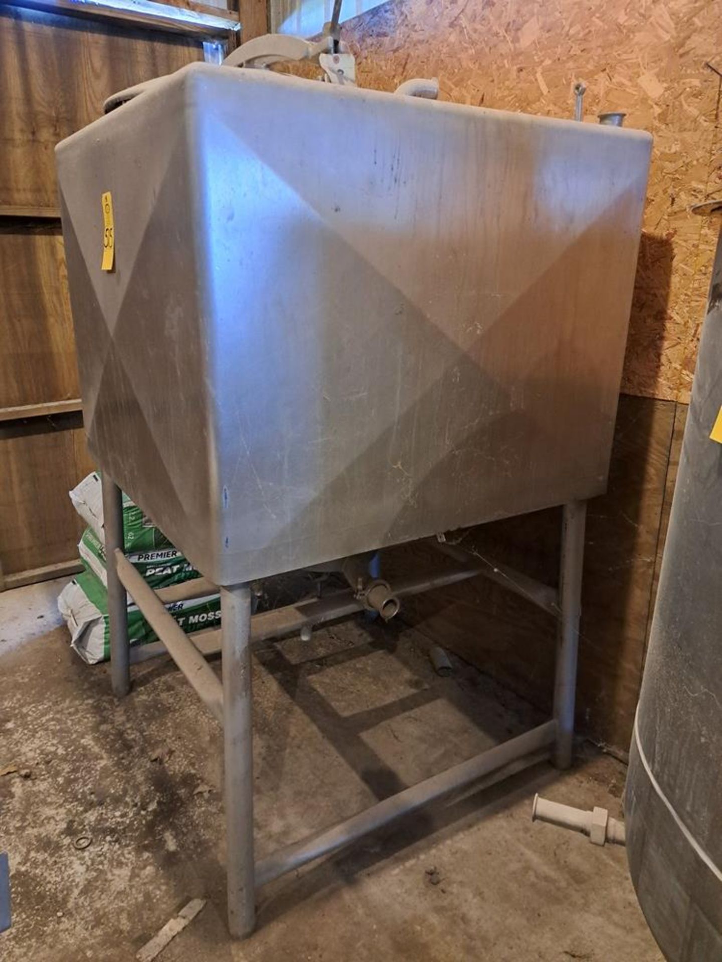 Stainless Steel Holding Tank, 43" wide X 43" long X 33" deep (Required Loading Fee: $25.00) NO - Image 2 of 2