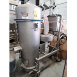 Stainless Steel Vacuum Dust Collector, 20" diameter X 46" deep, 5 h.p., 230/460 volts, 3 phase motor
