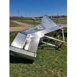 Stainless Steel Conveyorized Hopper, 4' wide X 10' long, 12" wide conveyor (Required Loading Fee: $