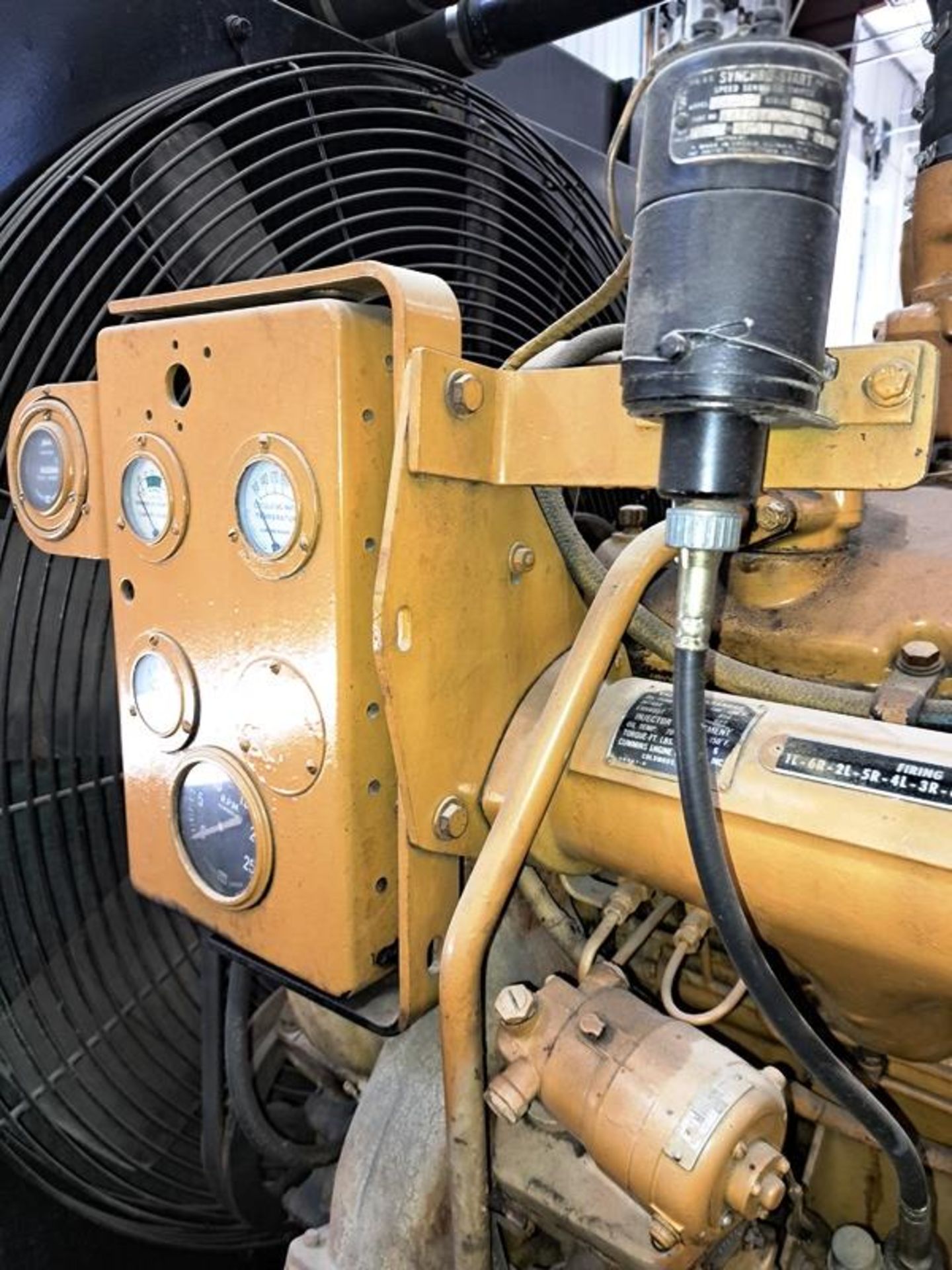 E-M Mdl. BRKT Generator, Ser. #ZR128111, Cummins diesel, 12 cylinder, KVA 375, 1800 RPM, 2400/4160 - Image 6 of 13