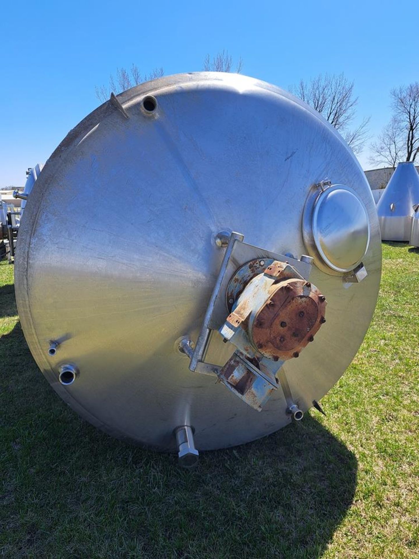 Cherry Burrell Stainless Steel Jacketed Tank, 8' diameter X 13' deep, 16' tall overall (Required - Image 3 of 4