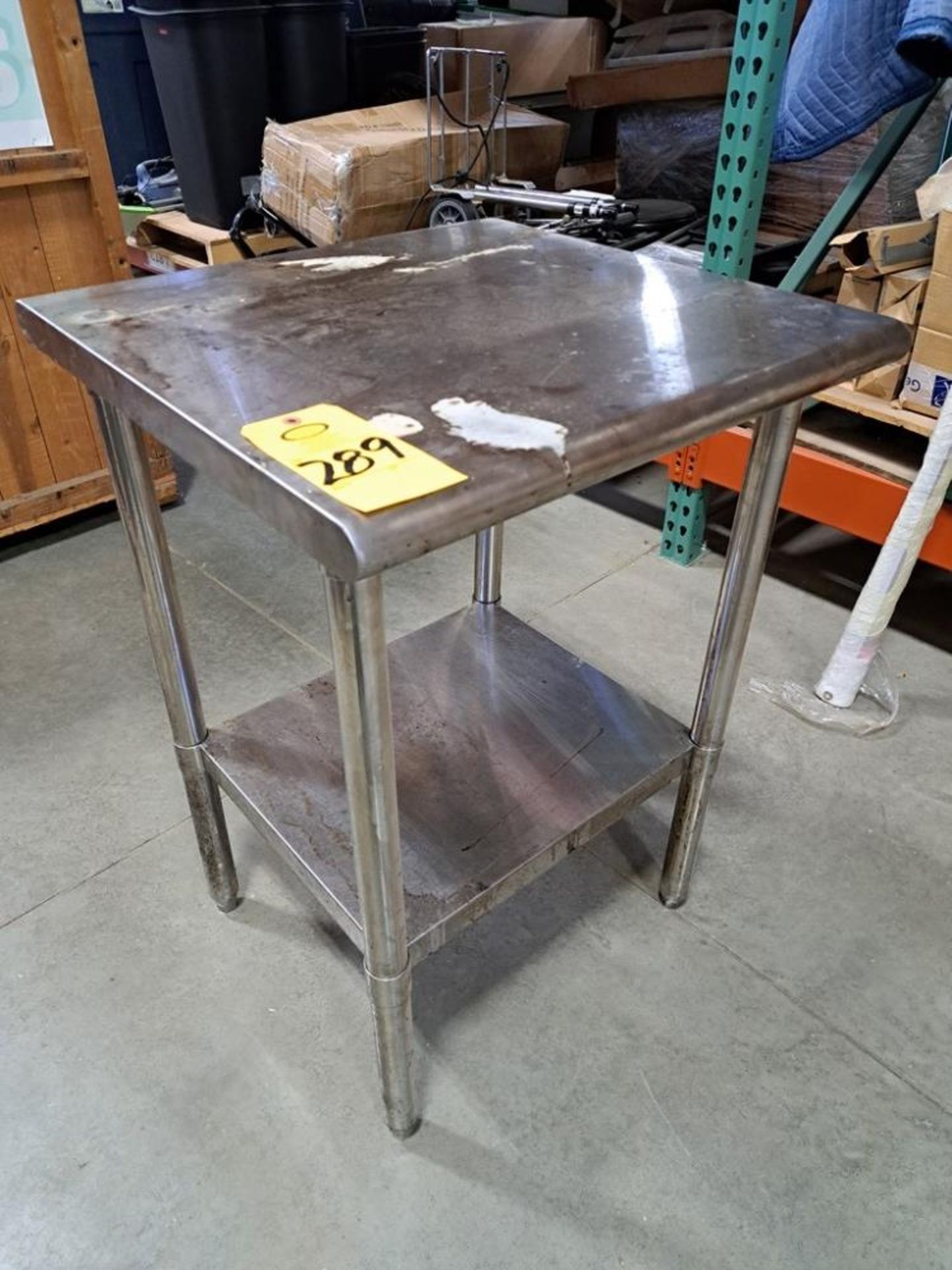 Stainless Steel Table, 24" X 24" X 35" (Required Loading Fee: $15.00) NO HAND CARRY (Price Is For