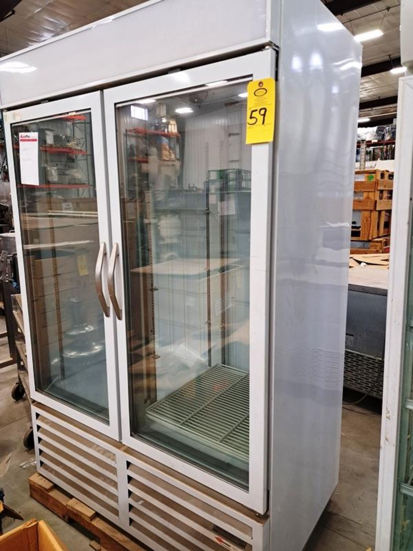 Beverage Air Mdl. CFG-48-5 Glass Front Double Door Freezer, 115 volts (Required Loading Fee: $25.00)