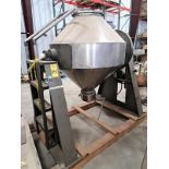 Gemco Mdl. M-200 Stainless Steel Double Cone Mixer, bottom outlet, 3 phase motor on gearbox (