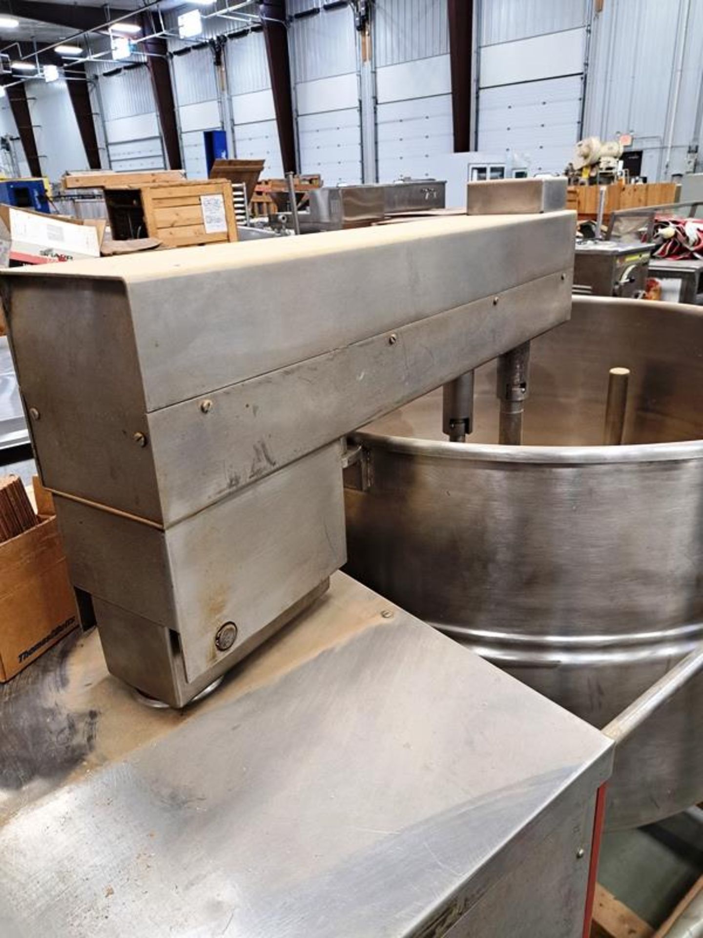 Cleveland Mdl. TMKD-125T Double Stainless Steel Kettles, 2/3 jacketed, (1) with mixer and side - Image 12 of 13