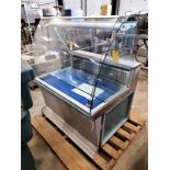 Frigomeccanica Mdl. 100 Refrigerated Display Case, 36" wide X 24" deep curved glass front, sliding