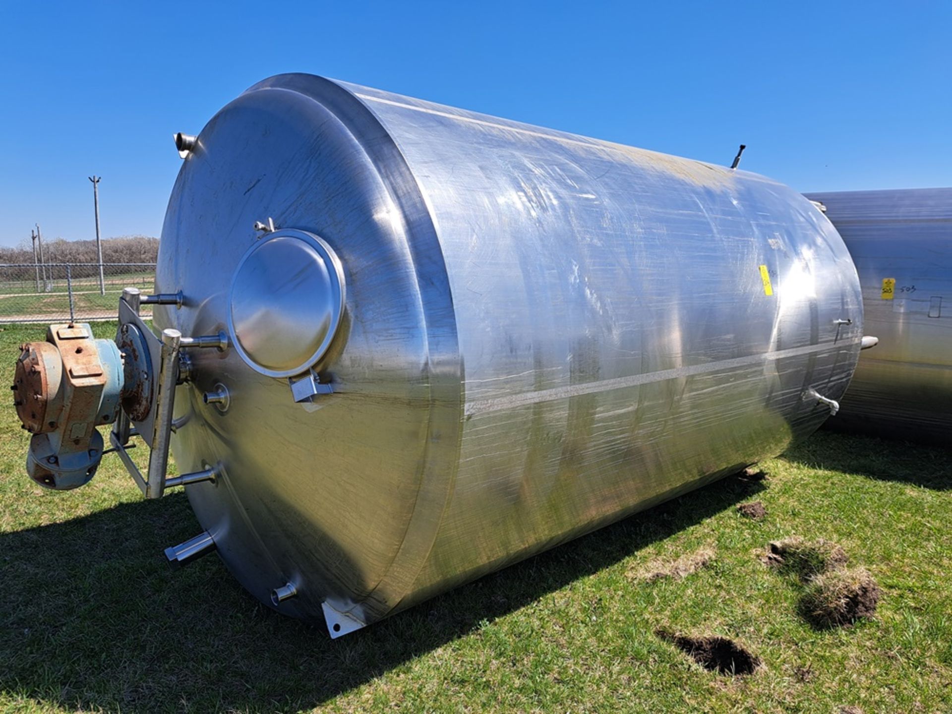Cherry Burrell Stainless Steel Jacketed Tank, 8' diameter X 13' deep, 16' tall overall (Required - Image 2 of 4